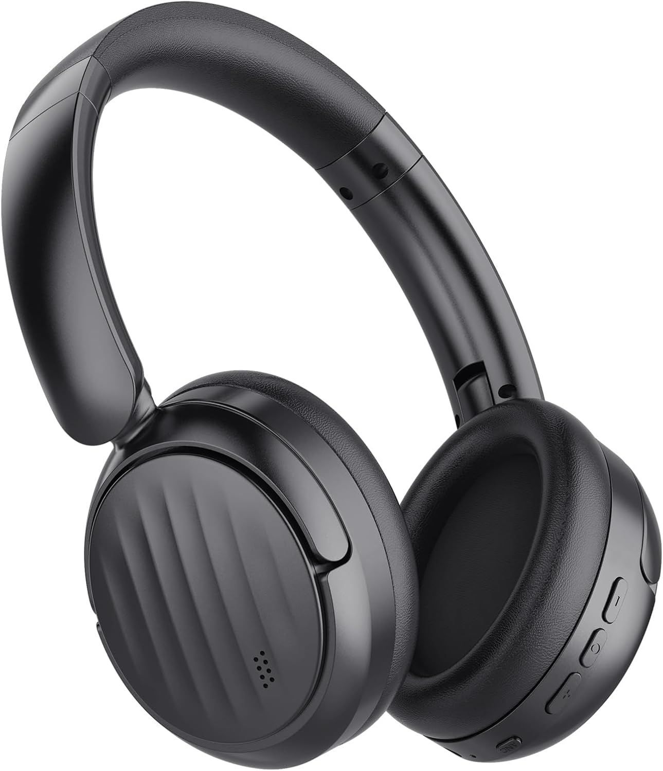 Bluetooth Headphones, Hybrid Active Noise Cancelling Over Ear Headphones | 35H Playtime, HiFi Stereo Foldable wireless Headphones with Foam Ear Cups for Sports, Office, Travel