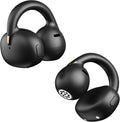 Open Ear Clip-On Headphones for Glasses Wearers - Safe for Running & Streets, 4.7g Weightless Fit, 40H Battery, Bluetooth 5.4, Black