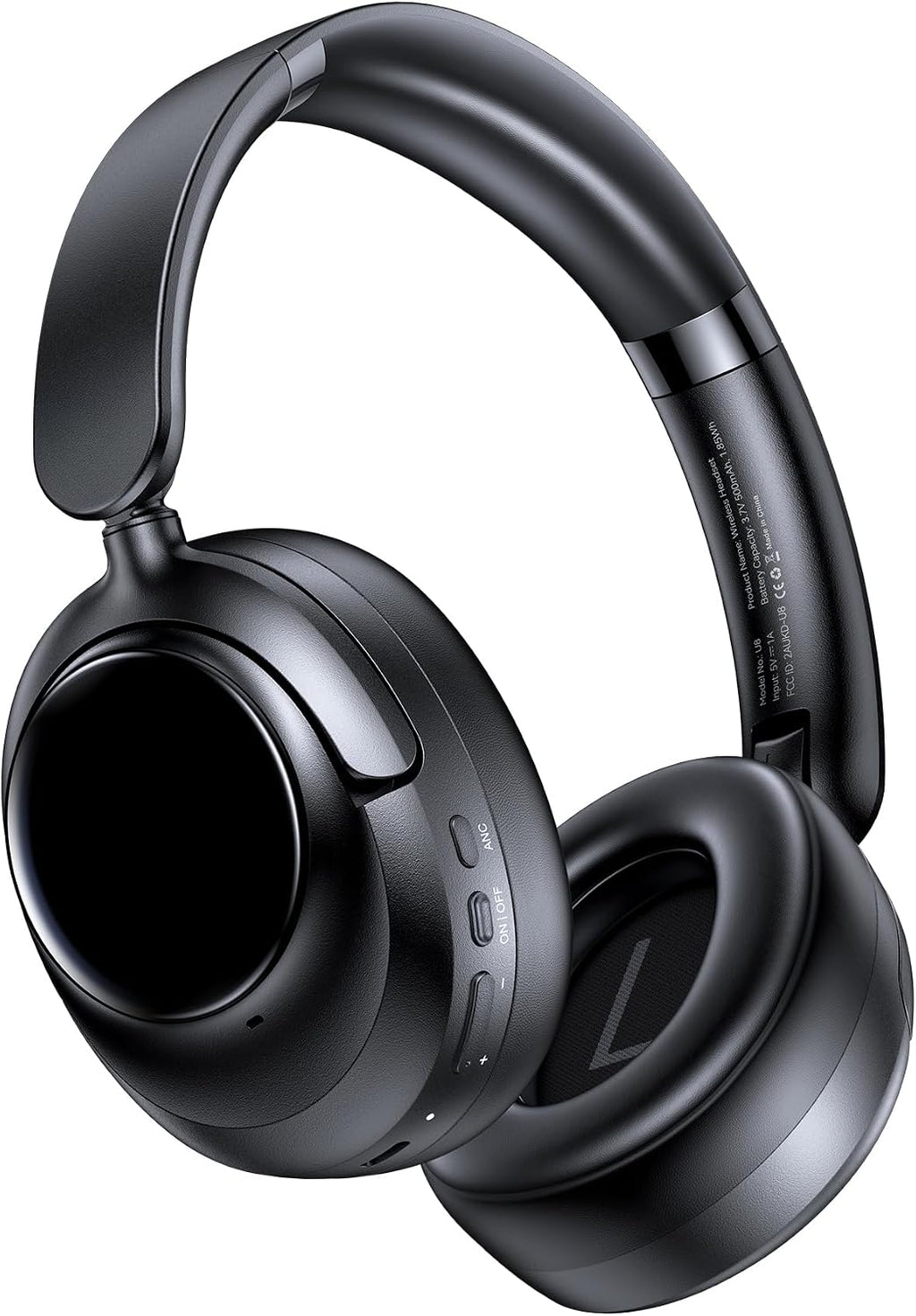 Hybrid Active Noise Cancelling Headphones, Bluetooth 6.0 Wireless Headphones Over Ear Headset with 120H Playtime, Hi-Res Audio, 5-ENC Mic, 35dB ANC Headphone