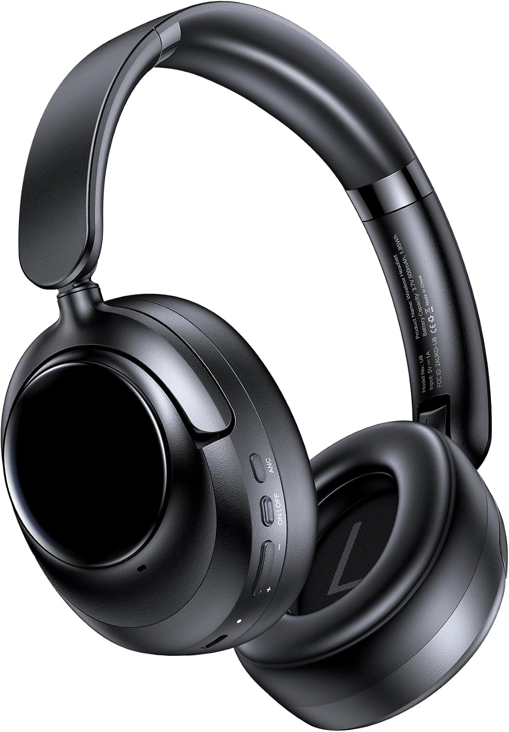 Hybrid Active Noise Cancelling Headphones, Bluetooth 6.0 Wireless Headphones Over Ear Headset with 120H Playtime, Hi-Res Audio, 5-ENC Mic, 35dB ANC Headphone