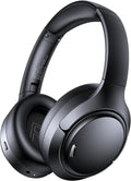 Hybrid Active Noise Cancelling Bluetooth 6.0 Headphones 120H Long Playtime, 6 ENC Mic, Over Ear Headphones Wireless, Hi-Res Audio, Memory Foam Earcup, Transparency Mode ANC Headphone for Travel Office